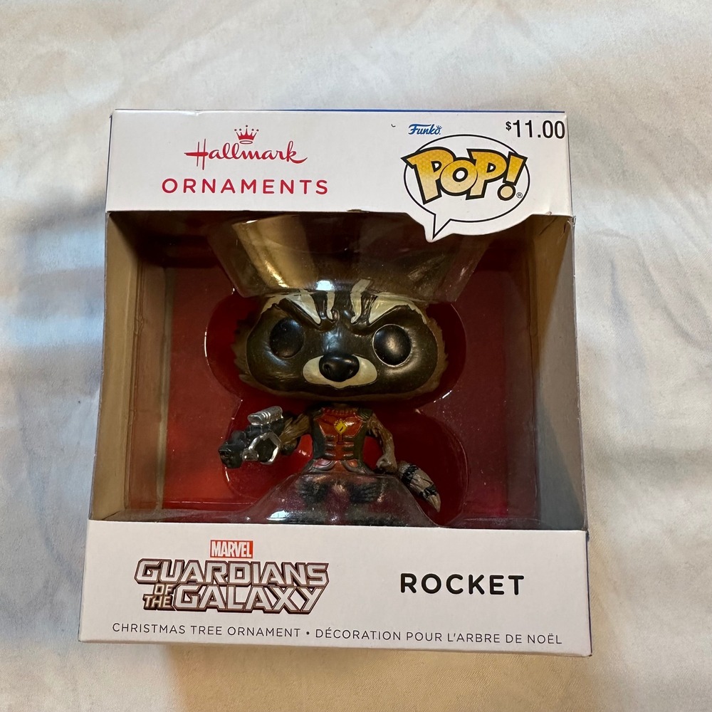 Hallmark Funko POP Marvel Guardians of the Galaxy Rocket Christmas Ornament 2024